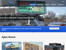 Tablet Screenshot of apexbillboard.com